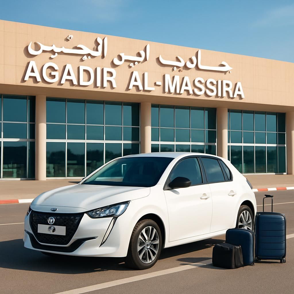 Découvrez nos offres de location de voiture à Agadir, pas chères et sans caution. Profitez d'une voiture confortable pour explorer la ville en toute liberté et à petit prix.