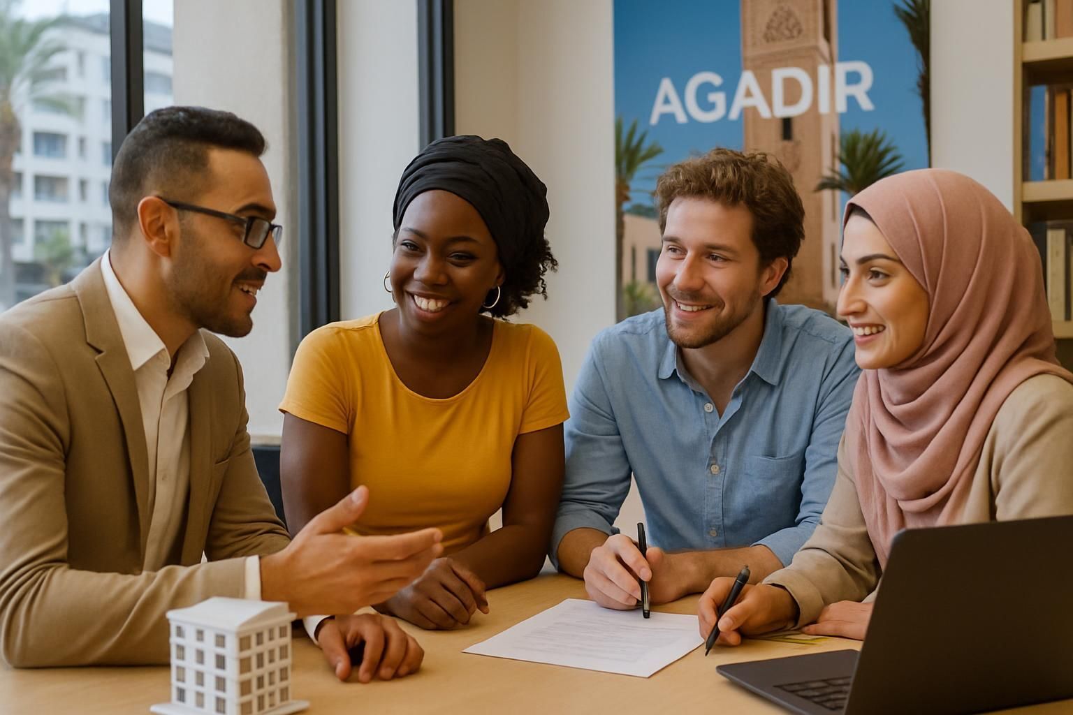 Agence immobilière à Agadir spécialisée dans l'achat, la vente et la location de biens immobiliers. Trouvez votre maison ou appartement idéal avec notre expertise locale.
