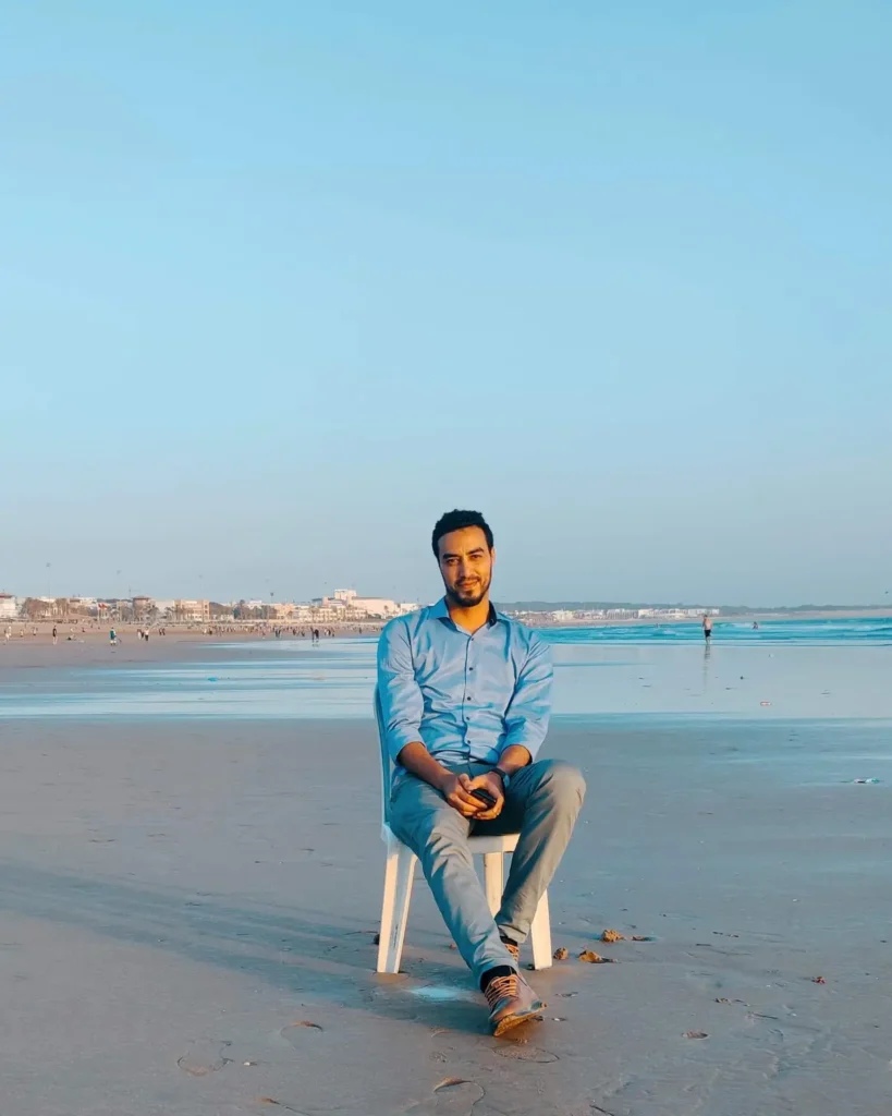 Relaxing by the sea on Agadir beach