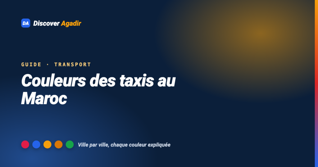 Couleurs des taxis au Maroc