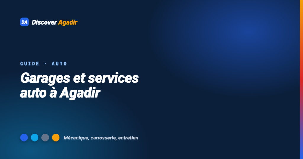 Garages et services auto à Agadir