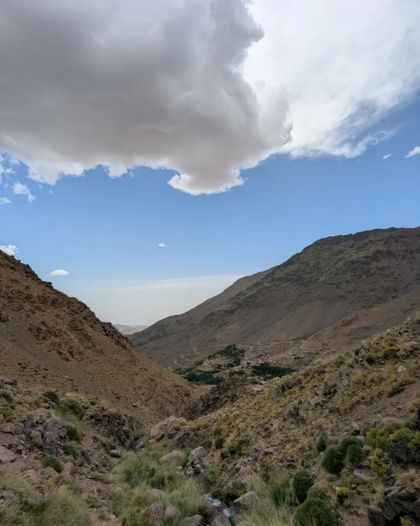 Mountain valley in the Souss-Massa region, a popular hiking area