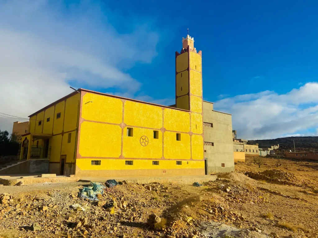 Yellow mosque in Taroudant, a historic town inland from Agadir